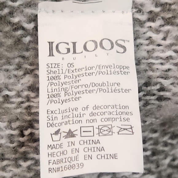 IGLOOS Beautiful Blues Striped Poncho - Picture 8 of 8